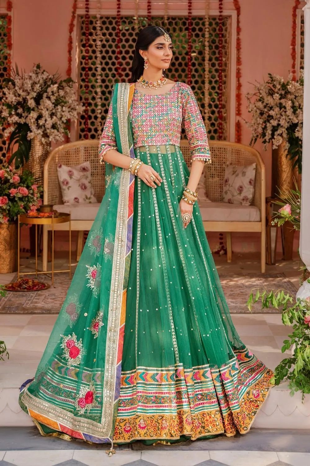 3PC Unstitched | Embroidered Luxury Formal Dress