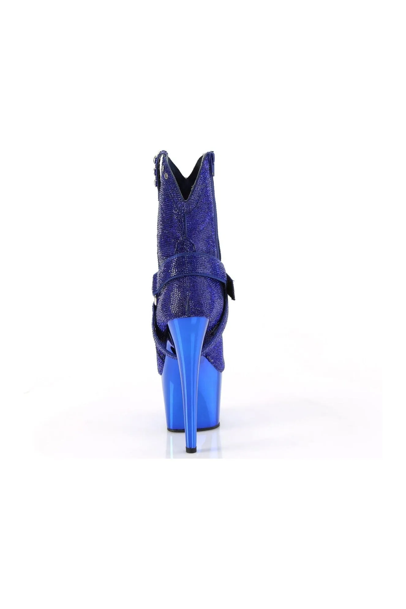 ADORE-1029CHRS Blue Faux Suede Ankle Boot
