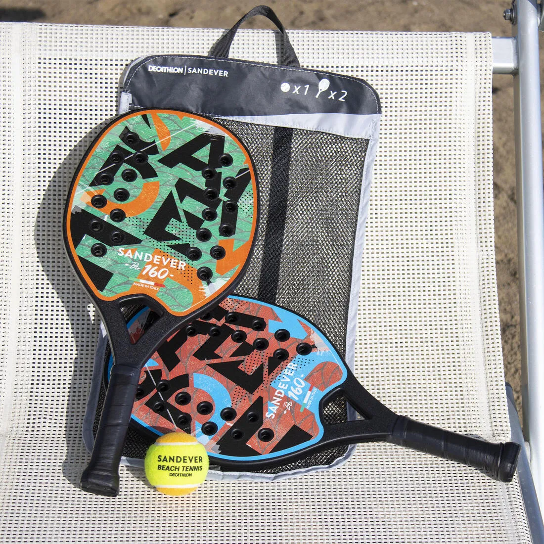 Beach Tennis Rackets Set BTR 160 OV