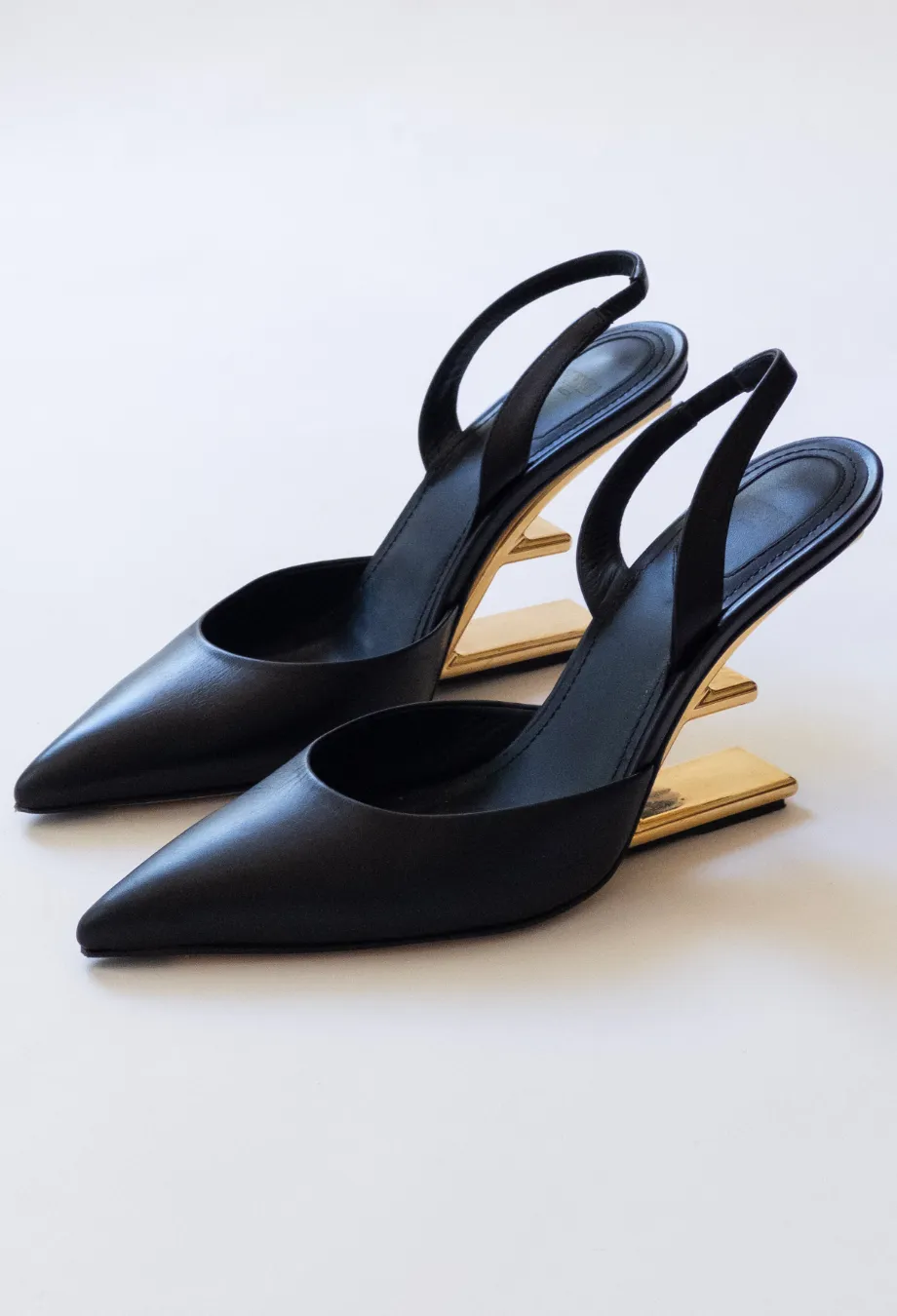 Fendi First 100mm Slingback Heels