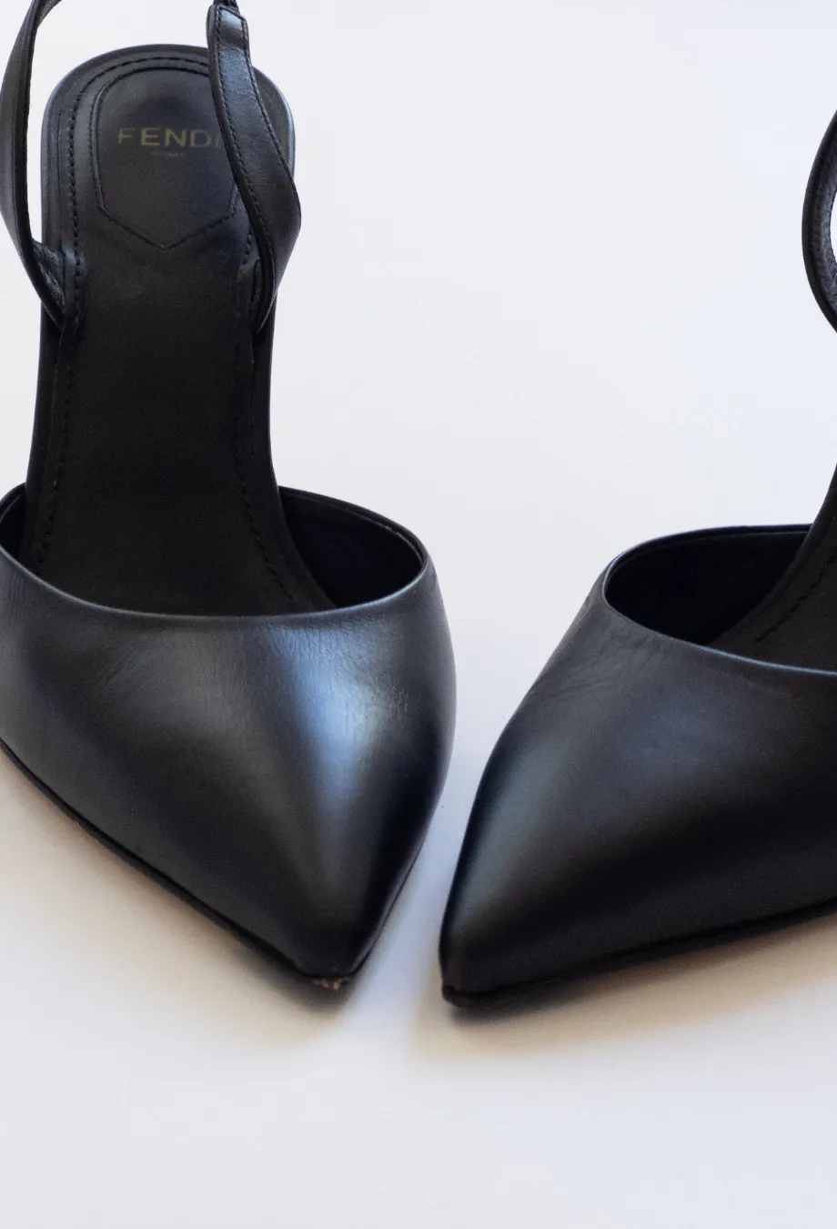 Fendi First 100mm Slingback Heels