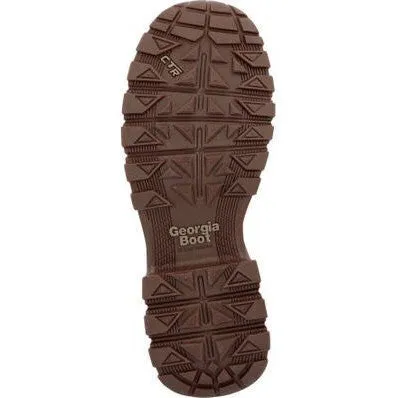 Georgia Women's Eagle Trail 10" Soft Toe Waterproof Pull On Work Boot -Brown- GB00645