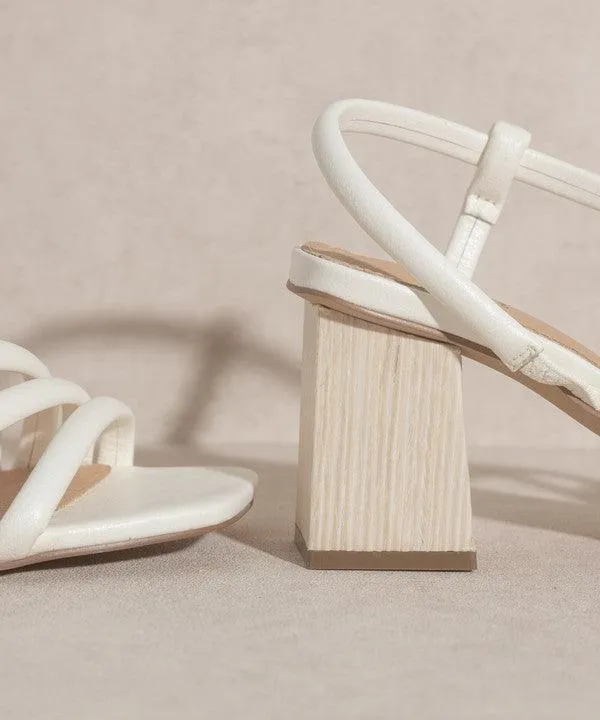 Hazel Blues® | Ashley - Wooden Heel Sandal