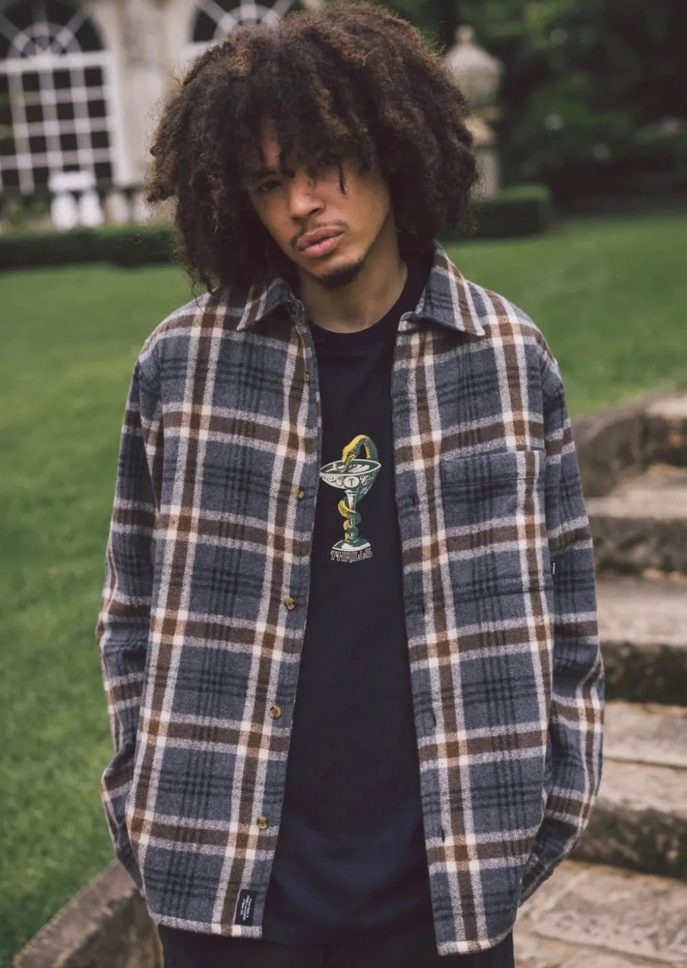 King Long Sleeve Flannel Grey Marle