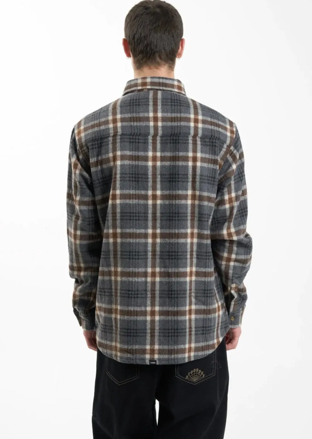 King Long Sleeve Flannel Grey Marle