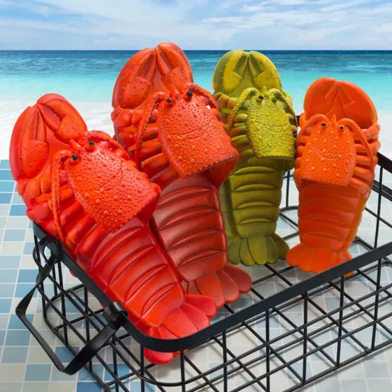 Lobster Slippers Flip Flops Clapper Woman Children Summer Home Cloud Beach Non Slip Slides Eva Sandals Men Male Funny Shoes 2025