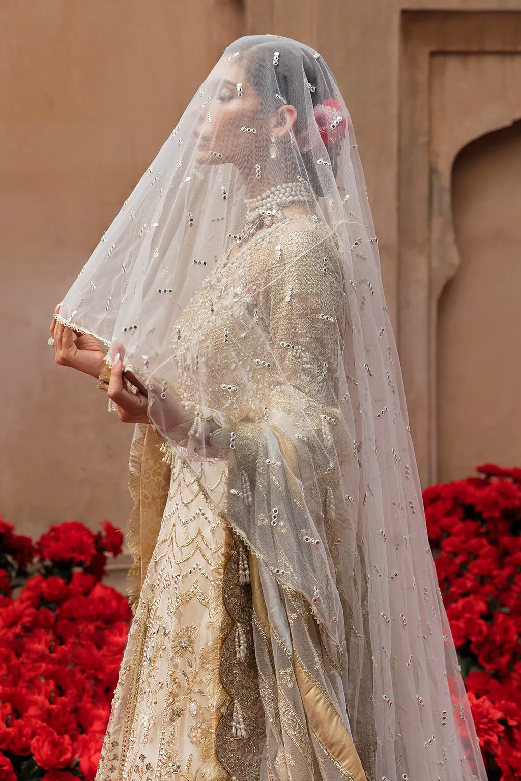 Mahru | Afrozeh Brides Collection 2022 | Stitched Unstitched Embroidered Net Bridal Suit