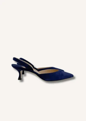 Manolo Blahnik Suede Slingback Heels