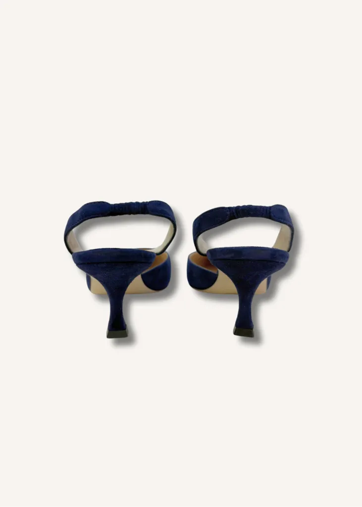 Manolo Blahnik Suede Slingback Heels