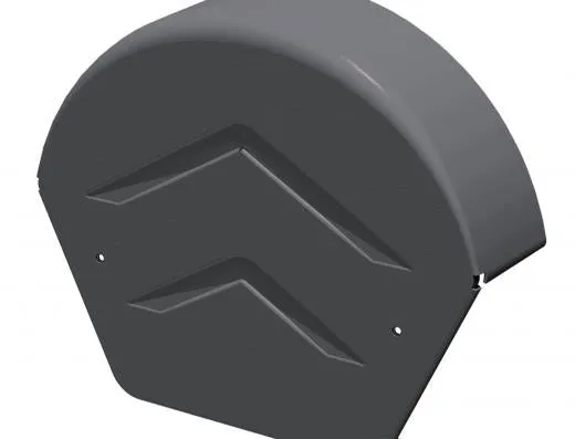 Manthorpe SmartVerge PVCu Round Ridge End Caps - GDV-END-R