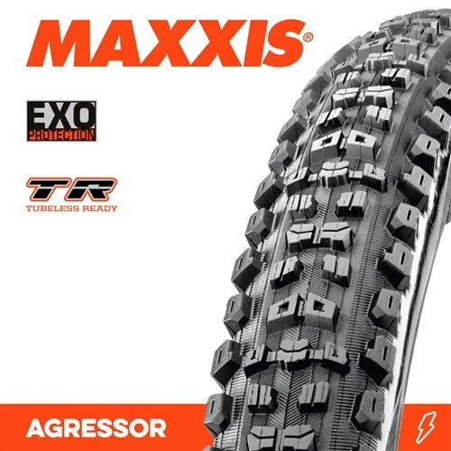 Maxxis Aggressor 27.5 X 2.50 Wt Exo Tr 60tpi Folding Tyre