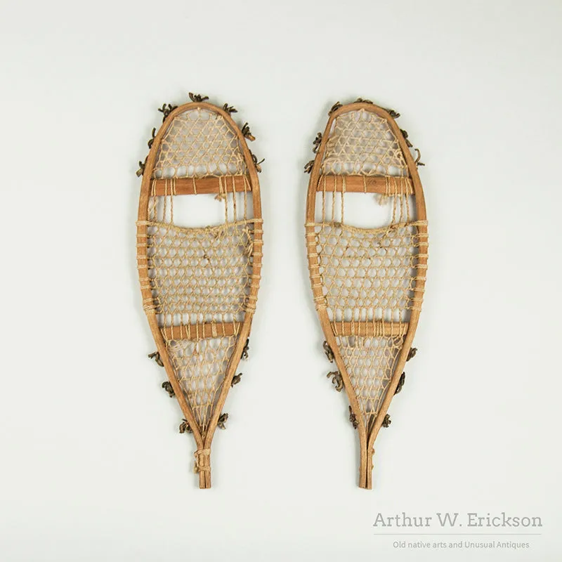 Miniature Alaskan Eskimo Snowshoes