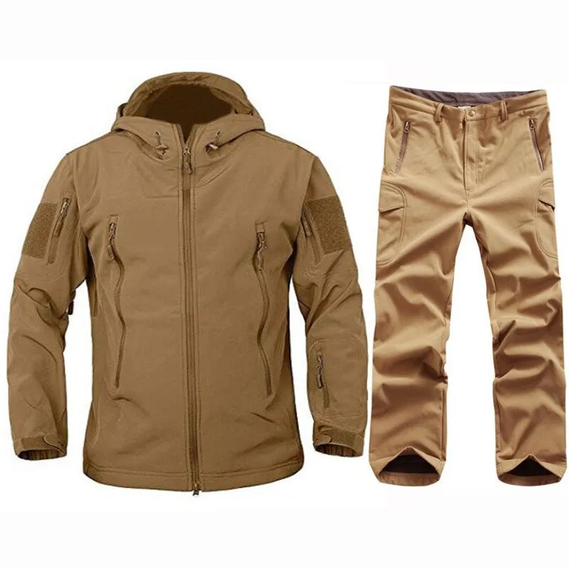 Outdoor Tactical Soft Camouflage Jacket Set