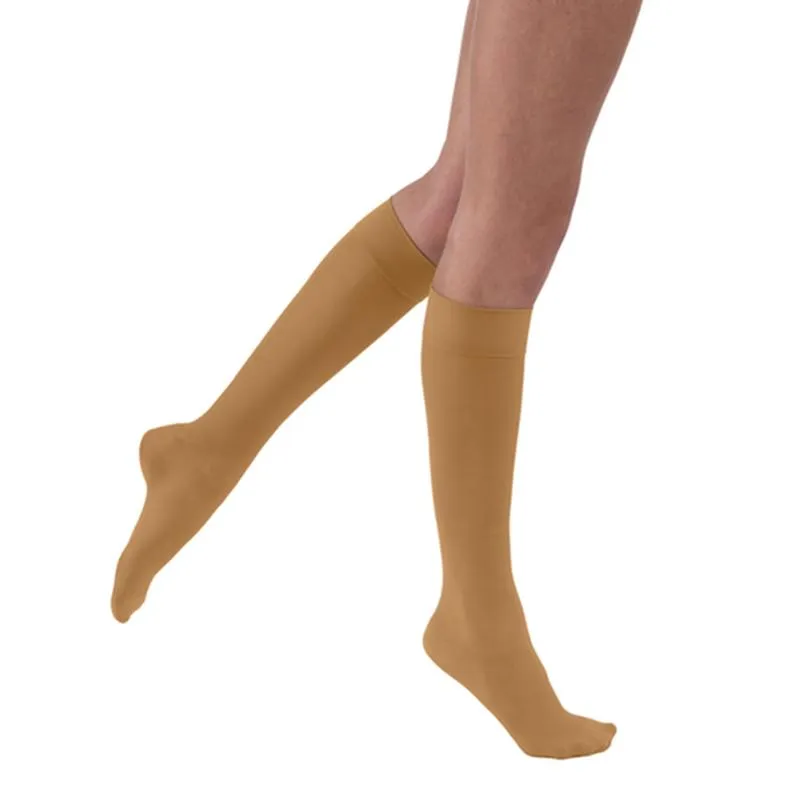 PR/1 JOBST ULTRASHEER WOMEN, KNEE HIGH PETITE, 15-20MMHG, MD, SUNTAN, CLOSED TOE