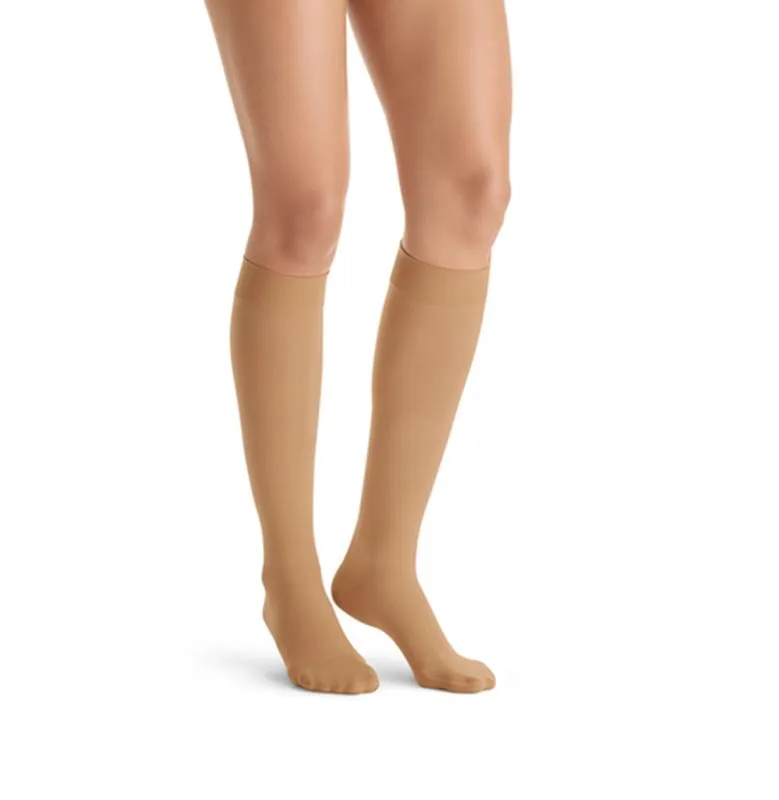 PR/1 JOBST ULTRASHEER WOMEN, KNEE HIGH PETITE, 15-20MMHG, MD, SUNTAN, CLOSED TOE