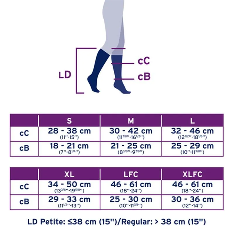 PR/1 JOBST ULTRASHEER WOMEN, KNEE HIGH PETITE, 20-30MMHG, SM, NATURAL, CLOSED TOE