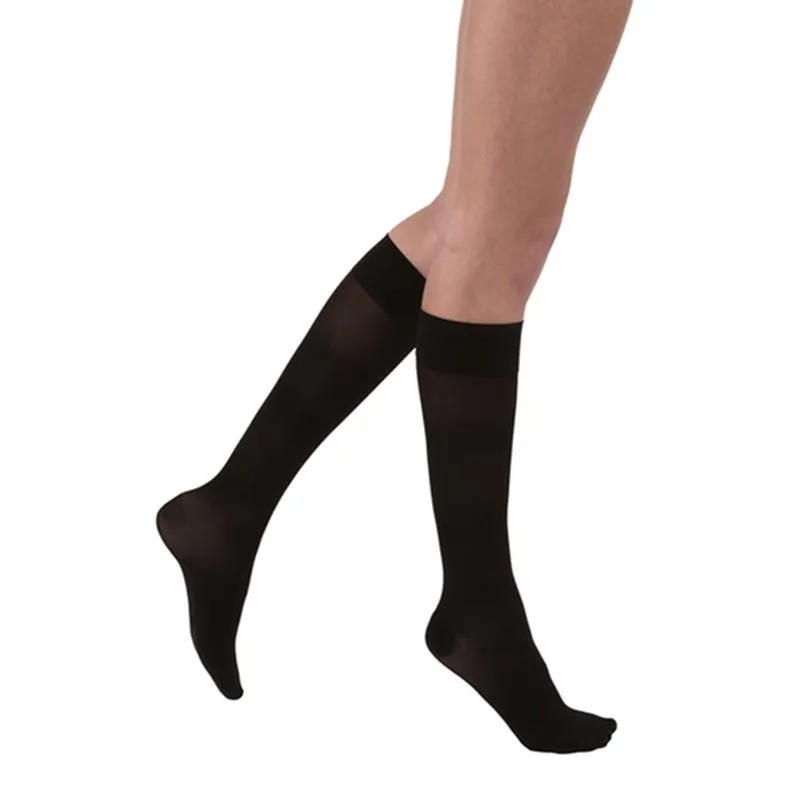 PR/1 JOBST ULTRASHEER WOMEN, KNEE HIGH PETITE, 30-40MMHG, MD, CLASSIC BLACK, CLOSED TOE