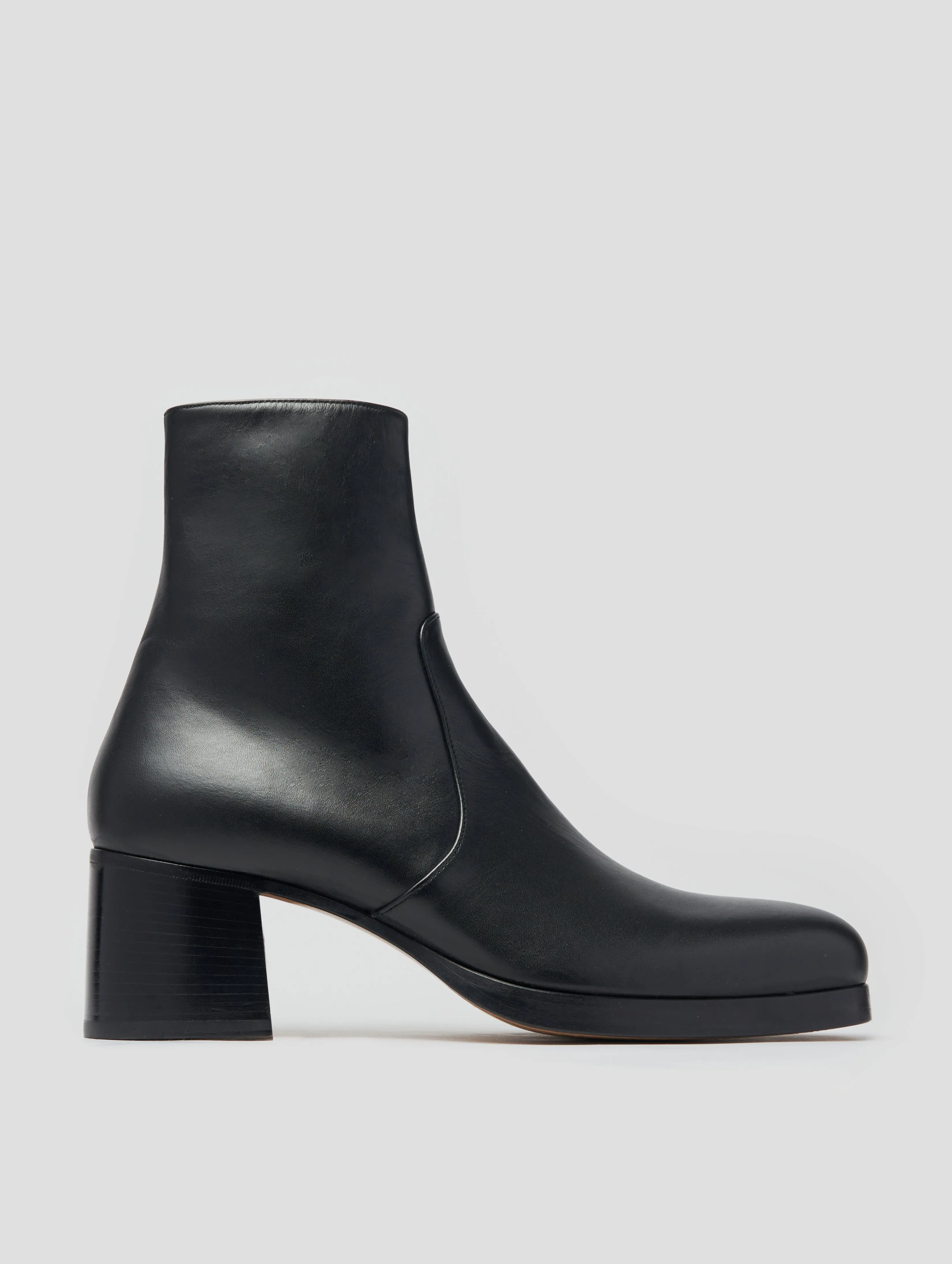 RAOUL 70MM PLATFORM BOOT IN BLACK CALFSKIN - Woman