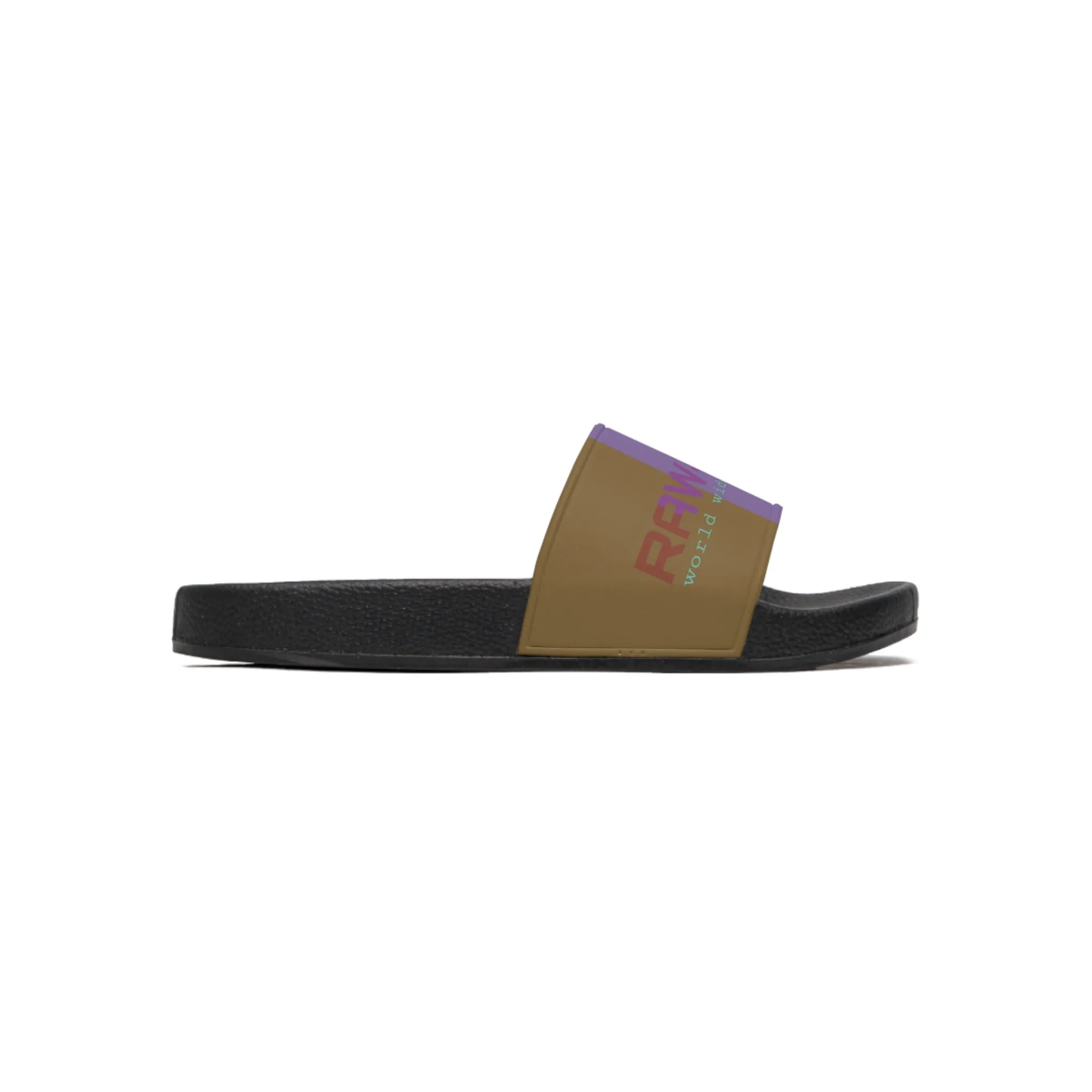 Raw Sushi "world wide exploration" Slide Sandals multi color