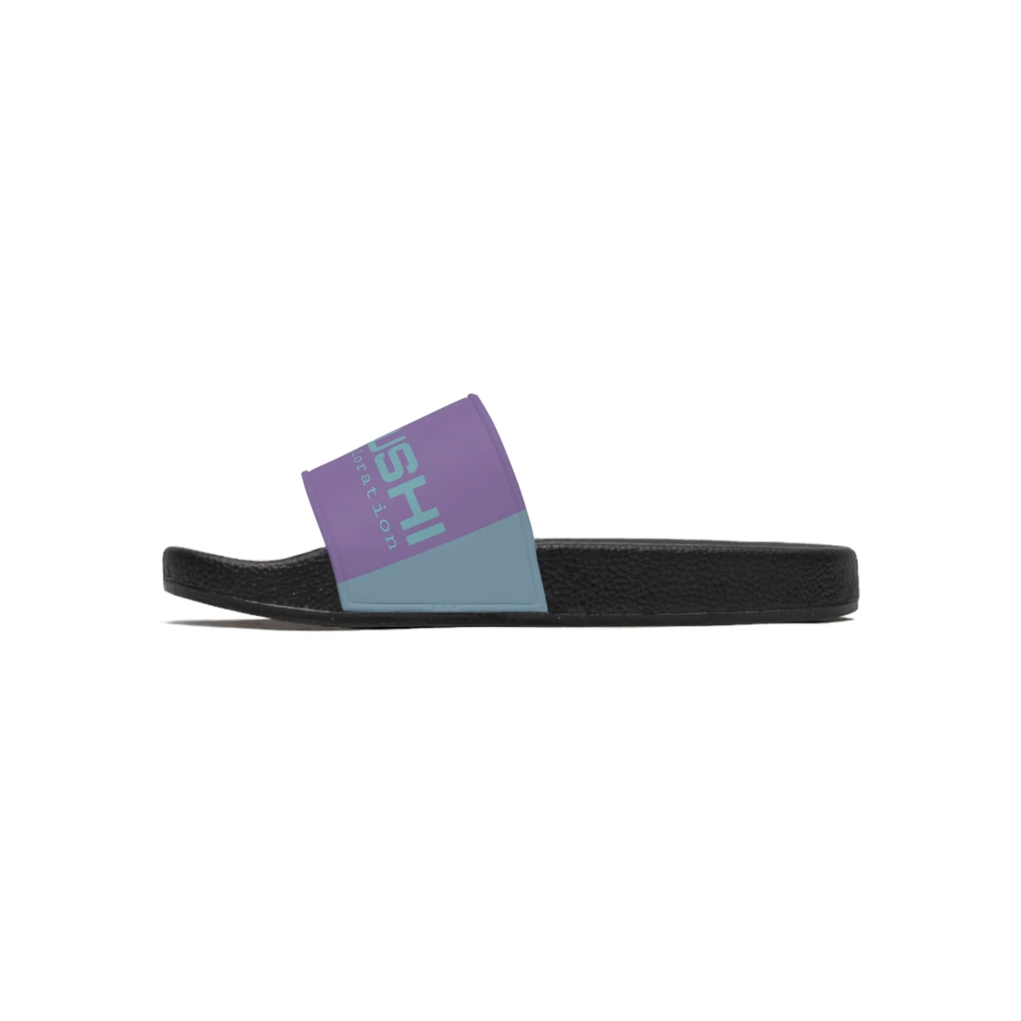 Raw Sushi "world wide exploration" Slide Sandals multi color