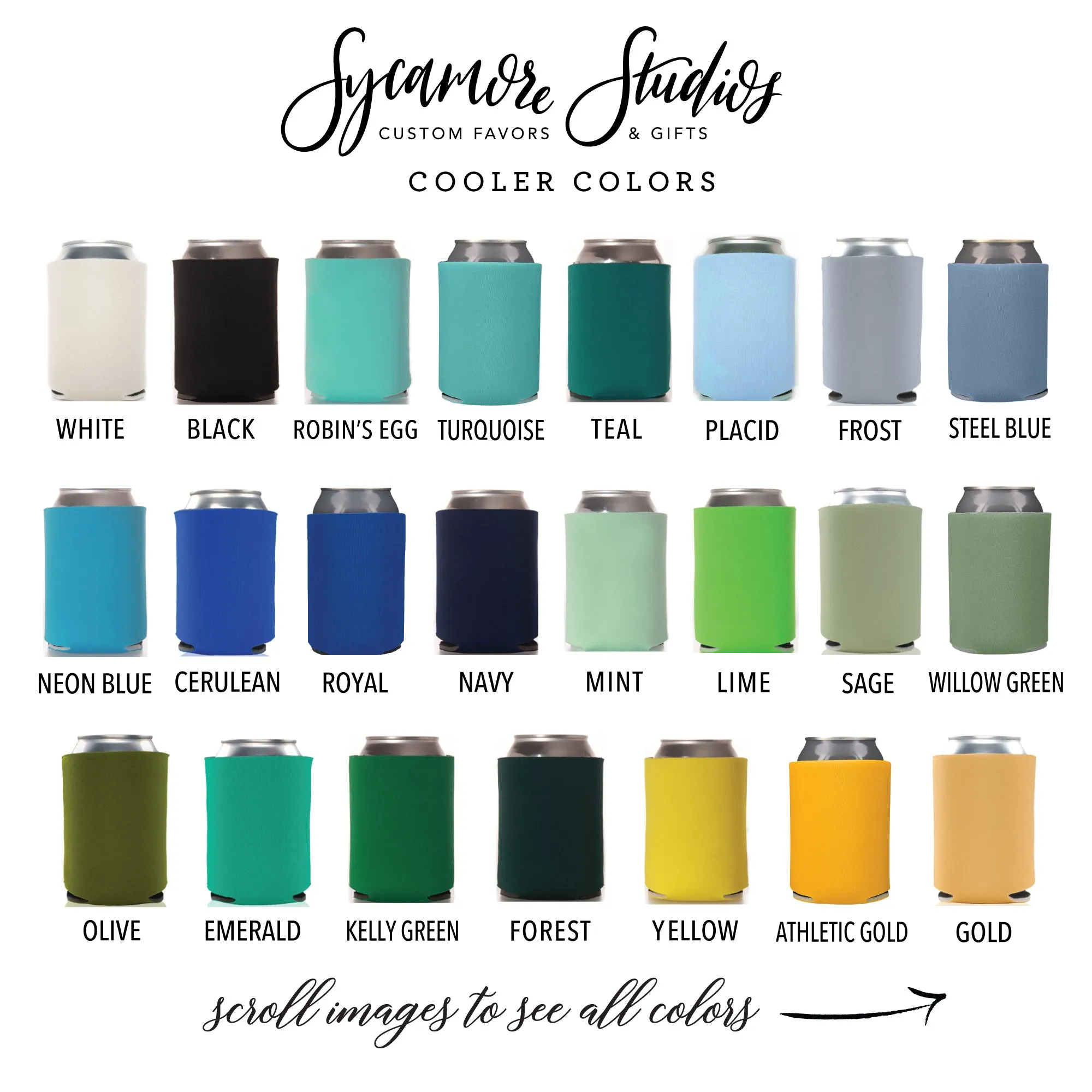 Regular & Slim Can Cooler Wedding Package #178RS - Tis The Season