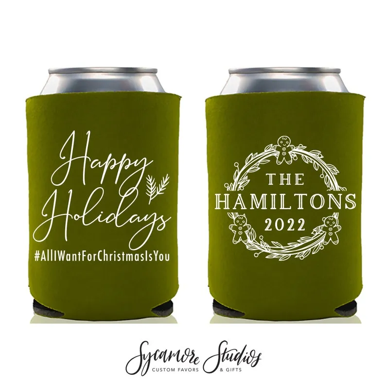 Regular & Slim Can Cooler Wedding Package #199RS - Happy Holidays