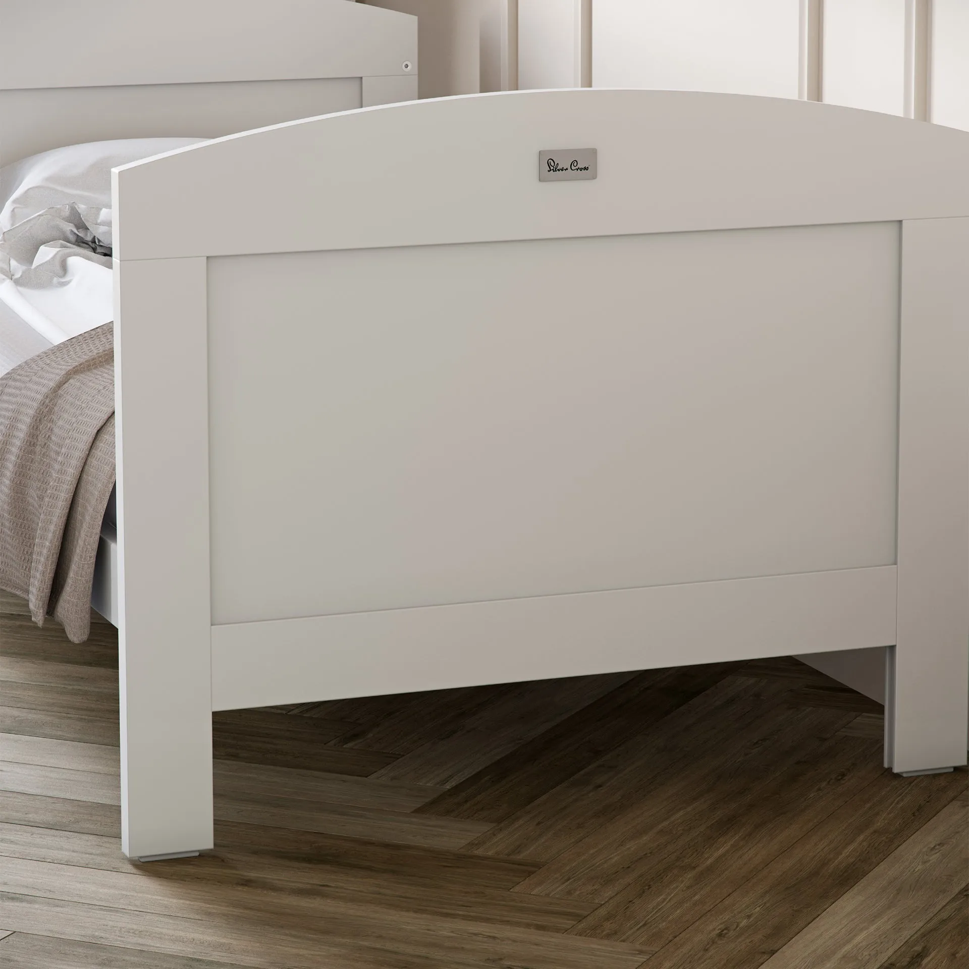 Silver Cross Valencia 2 Piece Nursery Furniture Set with Cot Bed and Wardrobe