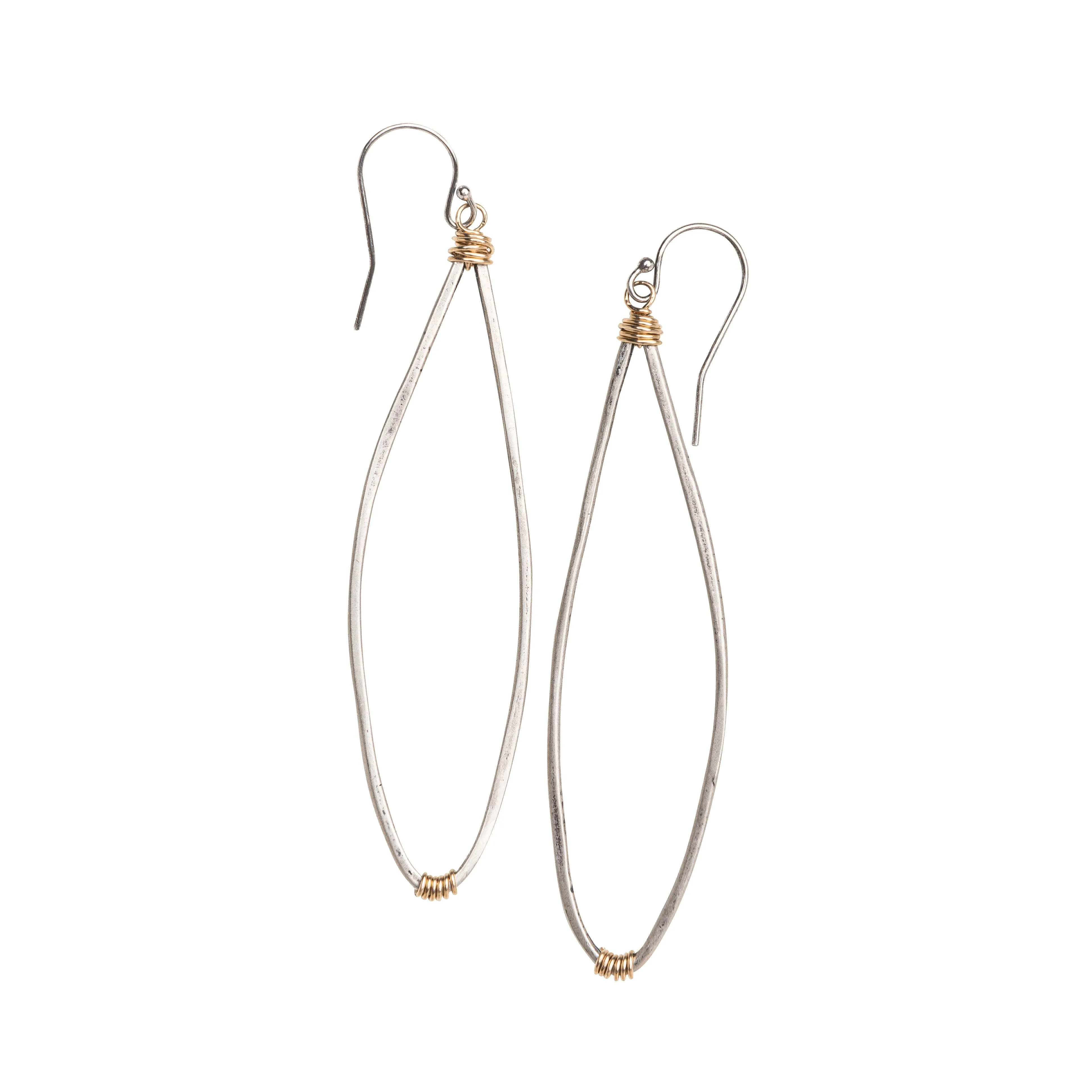 Silver Grande Dahlia Earrings