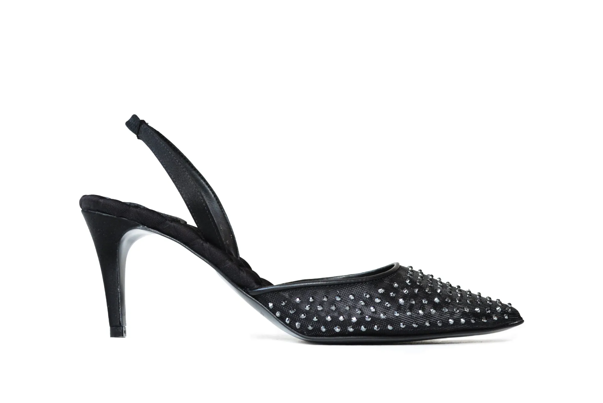 SOPHIA Black Crystal Mesh
