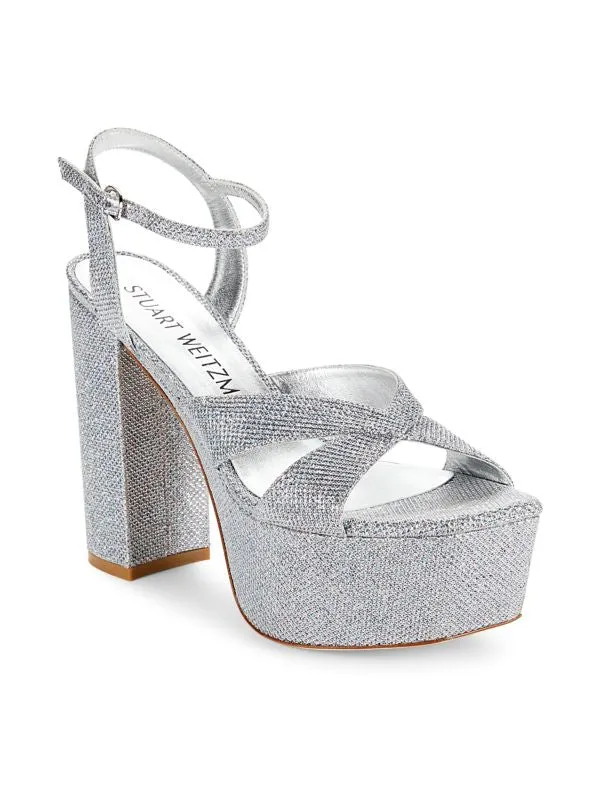 STUART WEITZMAN Miami Embellished Platform Sandals