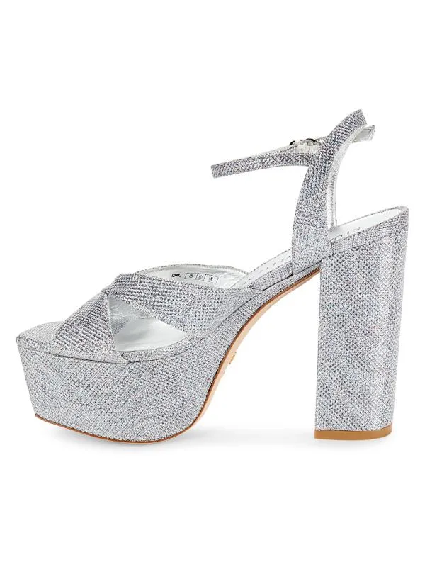 STUART WEITZMAN Miami Embellished Platform Sandals