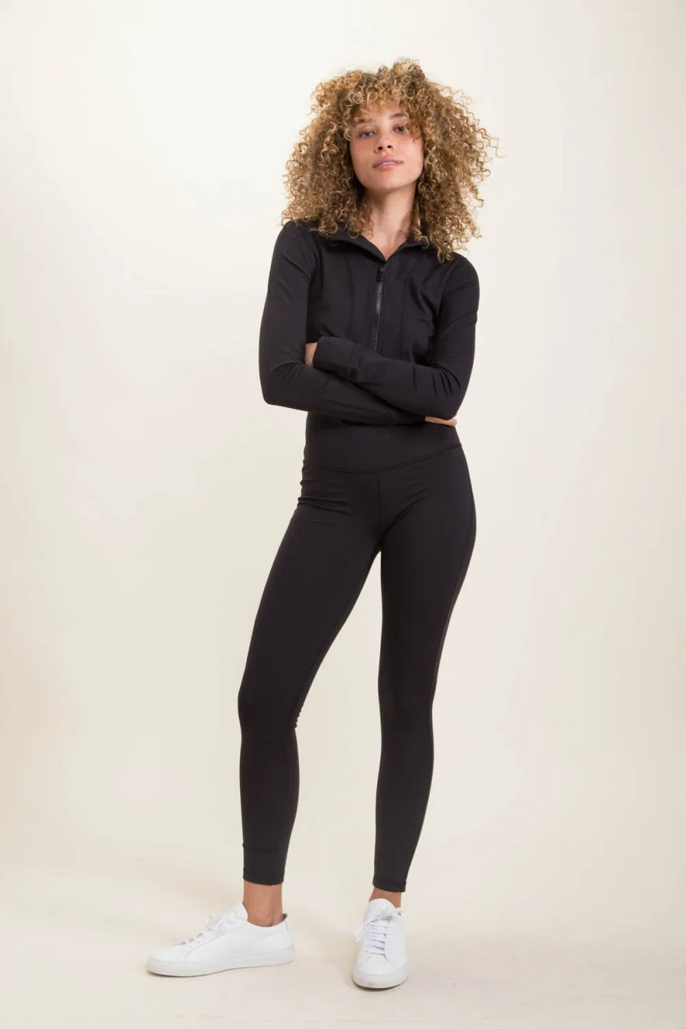 Swoop Cropped Active Jacket - Black