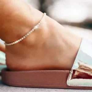 tennis anklet anklet silver tennis anklet pink tennis anklet