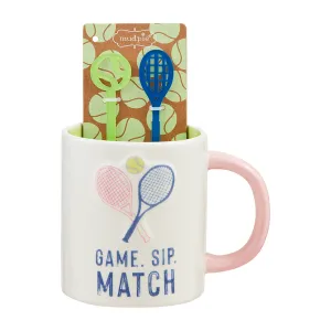 Tennis Mug & Stirrer Sets - CLEARANCE