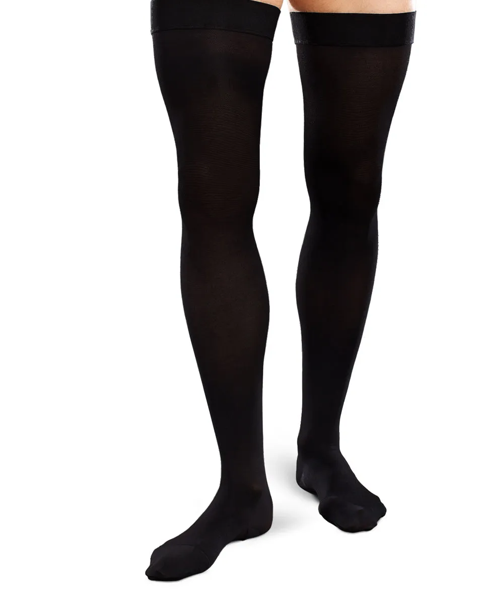Therafirm Ease Opaque Mens Closed Toe Thigh High 15-20 mmHg - Clearance