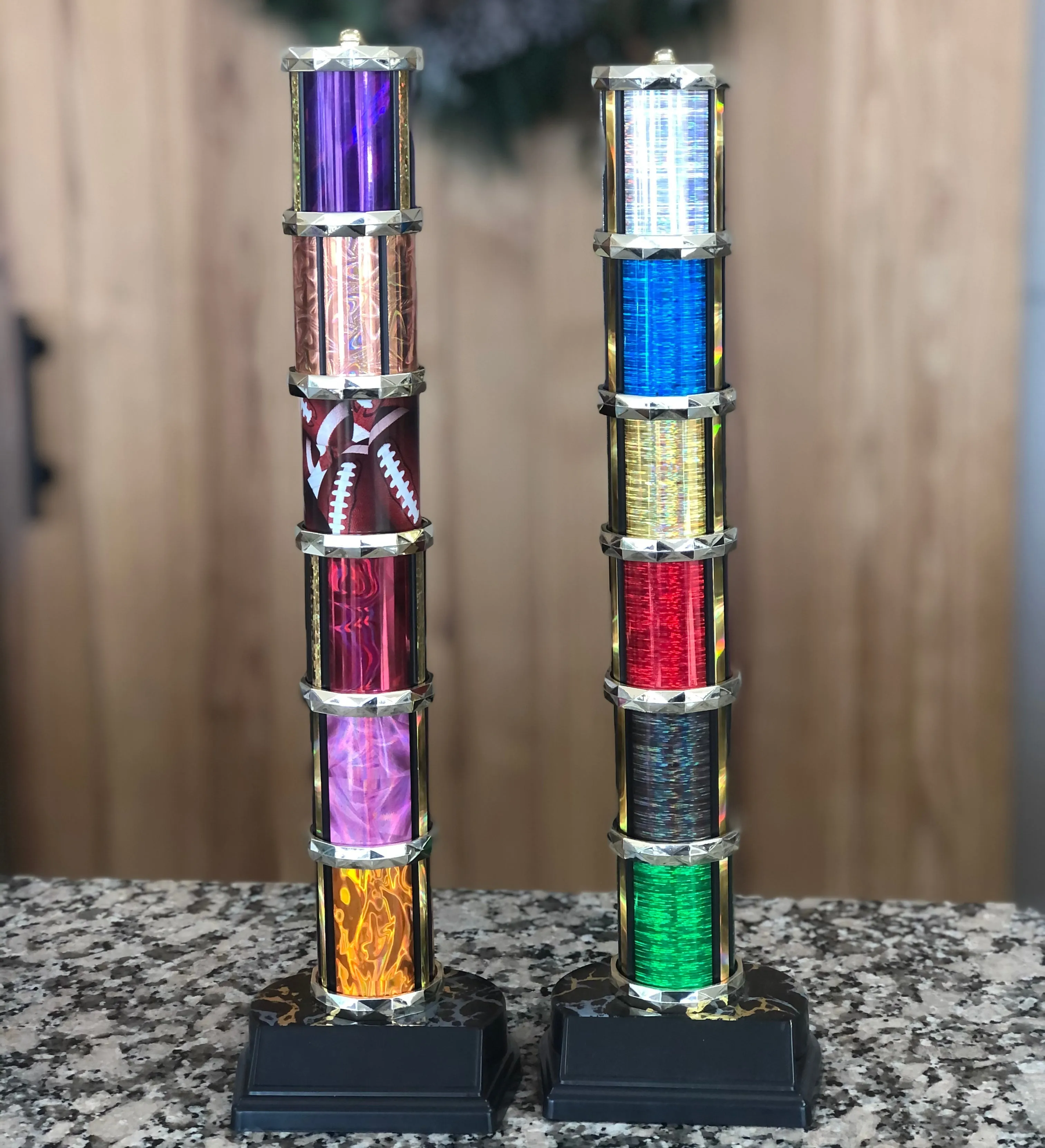 Track/Cross Country Trophy - Colored Column w/ Year