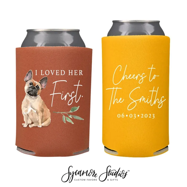 Wedding Regular & Slim Can Cooler Package #14FRS - Full Color - I Loved Her First