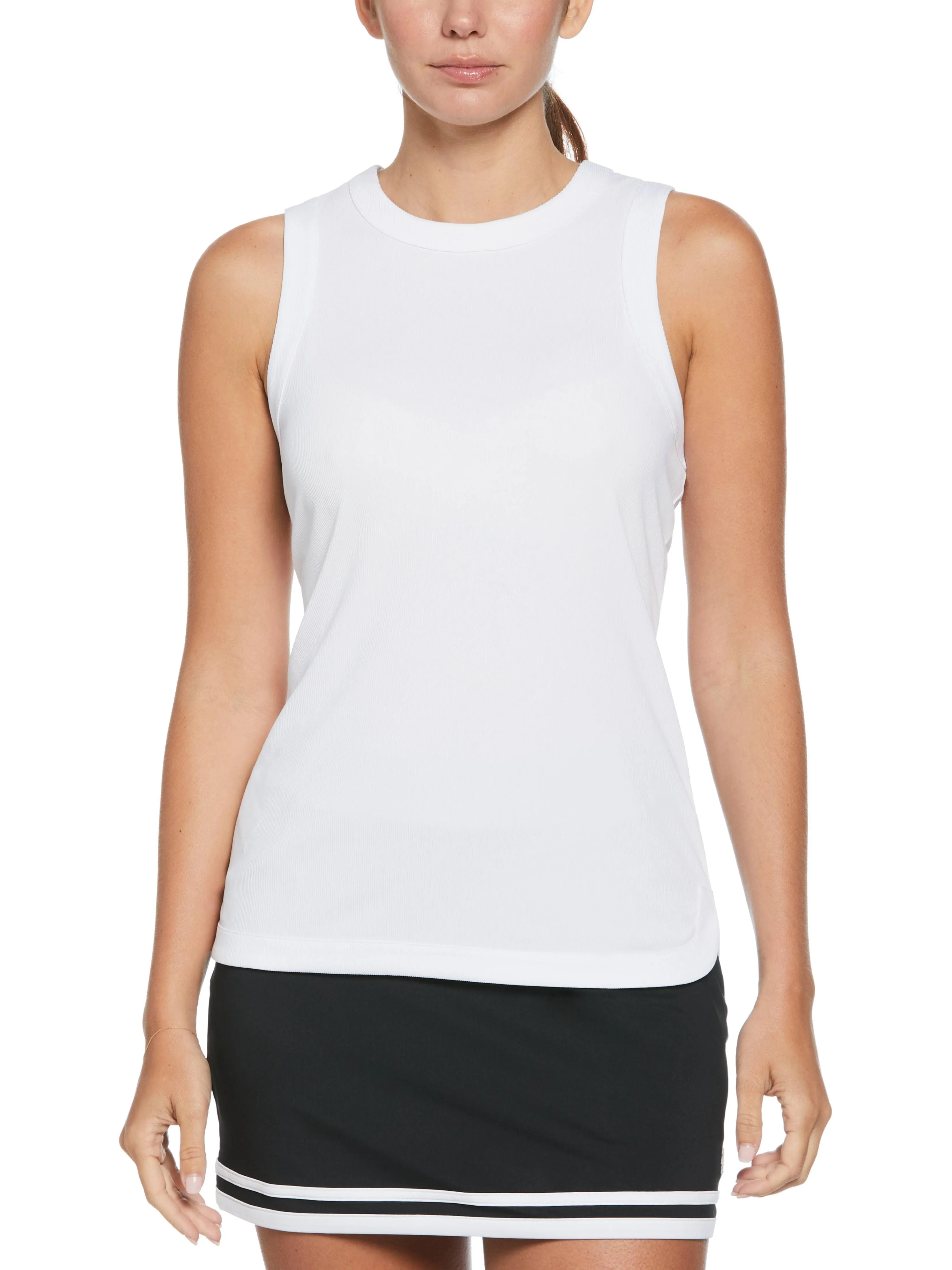Women's Essential Ribbed Tennis Tank Top