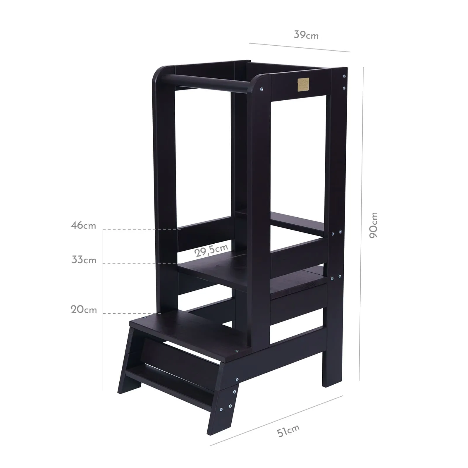 Wooden Kitchen Helper - Learning Tower For Kids By MeowBaby