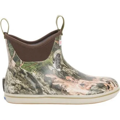 Xtratuf Men's Ankle 6" Waterproof Mossy Oak DNA Deck Boot -Camo- XMABMDNA